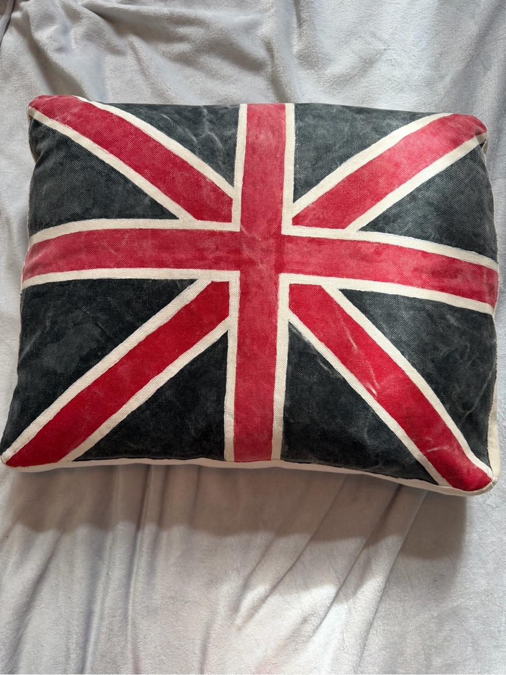Vintage IKEA KARLSTAD Union Jack Throw Pillow 1999 Discontinued Original Insert